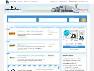 Lkw-Fahrer-Gesucht.com platform preview