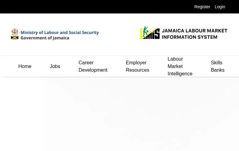 LMIS job board platform screenshot showing job search interface