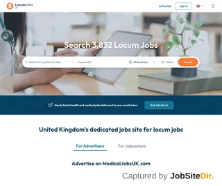MedicalJobsUK.com platform preview MedicalJobsUK.com platform preview