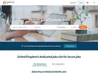 LocumJobsUK platform preview LocumJobsUK platform preview