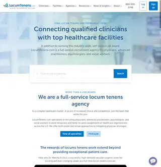 LocumTenens.com screenshot preview