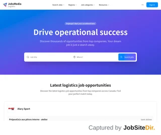 Logistics Jobs | JobsMedia.io platform preview