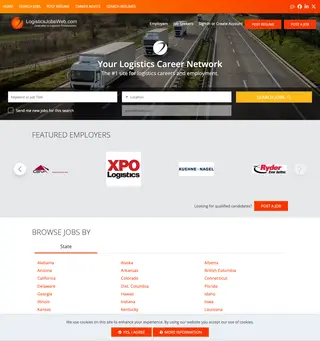 LogisticsJobsWeb.com platform preview