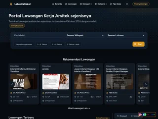 LokerArsitek.id platform preview