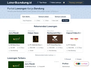 Loker Bandung ID platform preview
