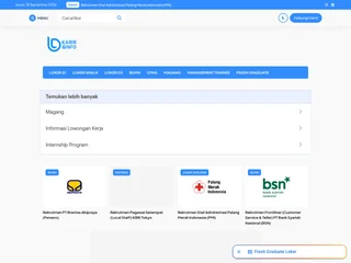 lokerbumn.com screenshot preview