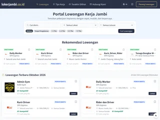 Lokerjambi.co.id platform preview