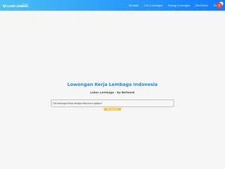 Loker Lembaga platform preview
