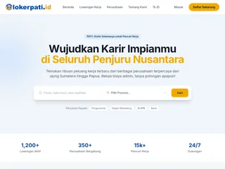 Lokerpati.id screenshot preview Lokerpati.id screenshot preview