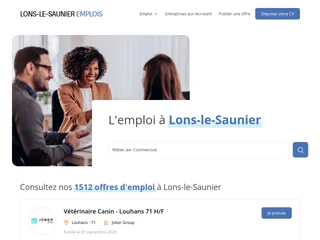 Lons-le-Saunier Emplois screenshot preview