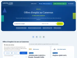 Louma Jobs platform preview Louma Jobs platform preview