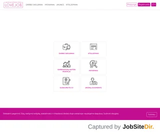 lovejob.lt platform preview