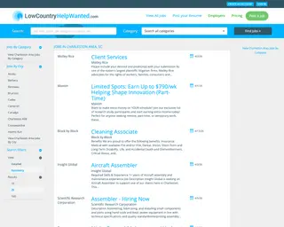 LowCountryHelpWanted.com platform preview