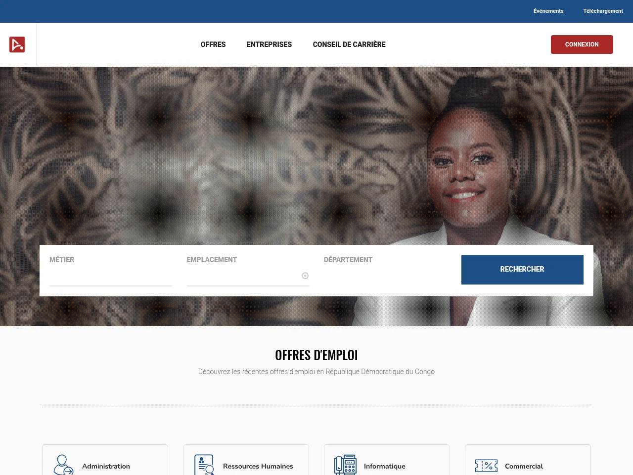 Loyela Recrutement website screenshot