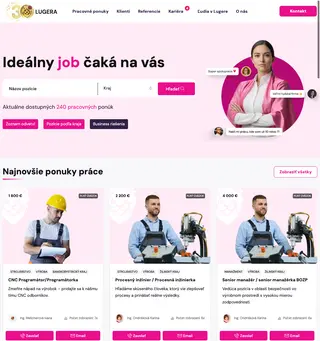 Lugera.sk platform preview