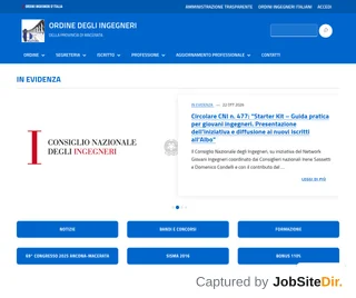 Ordine degli Ingegneri della Provincia di Macerata platform preview
