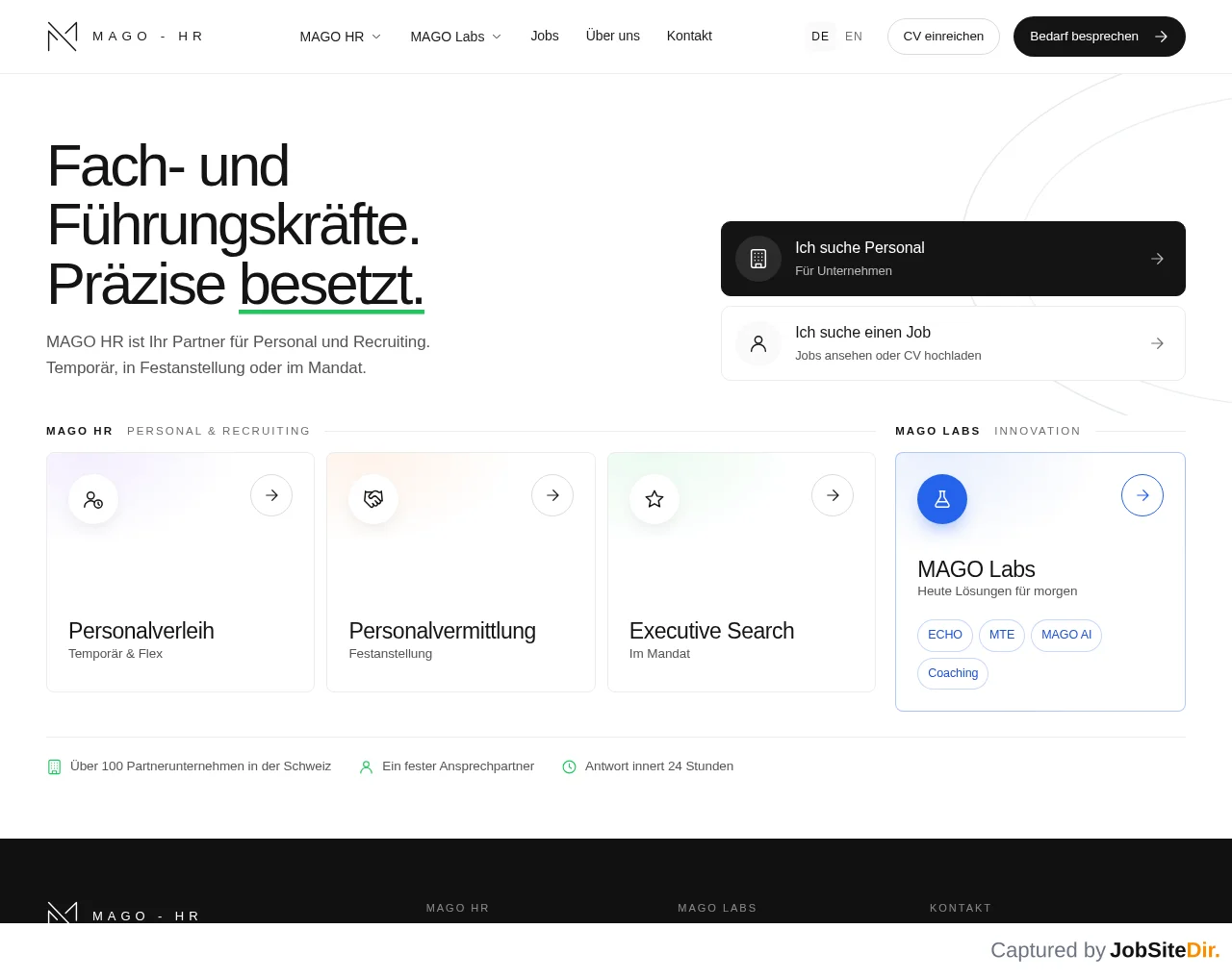 MAGO HR screenshot MAGO HR website screenshot