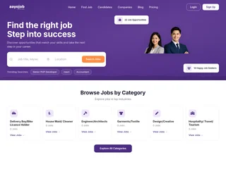 Aayojob platform preview