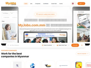 MyJobs.com.mm platform preview
