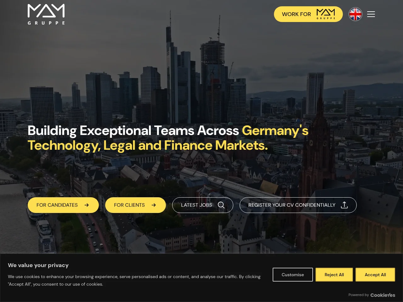 MAM Gruppe website screenshot