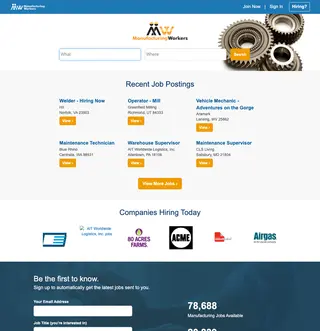 ManufacturingWorkers platform preview