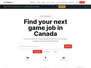 MapleDevs platform preview MapleDevs platform preview