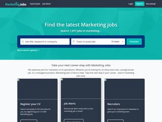 Marketing-Jobs.co.uk platform preview Marketing-Jobs.co.uk platform preview