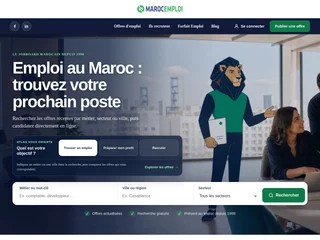 Maroc Emploi platform preview Maroc Emploi platform preview