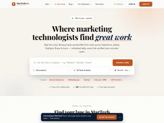 MarTechJobs screenshot preview MarTechJobs screenshot preview