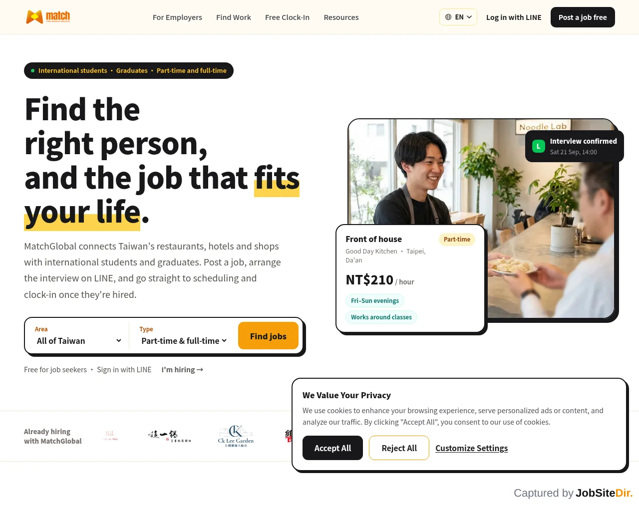MatchGlobal screenshot MatchGlobal website screenshot