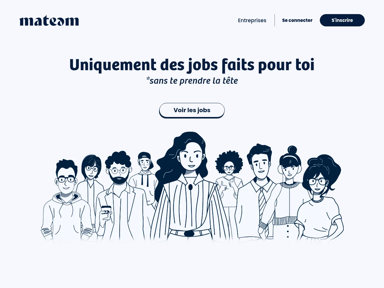 mateam screenshot mateam job board platform screenshot showing job search interface