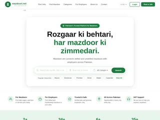 Mazdoori.net screenshot preview Mazdoori.net screenshot preview