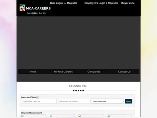 mcacareers.in screenshot preview mcacareers.in screenshot preview
