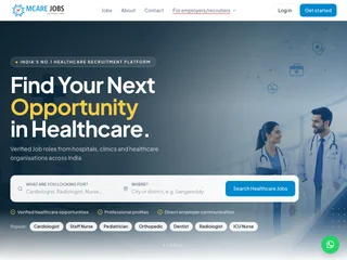 MCARE Jobs platform preview