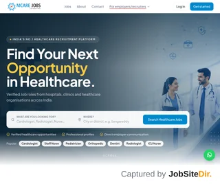 MCARE Jobs platform preview MCARE Jobs platform preview