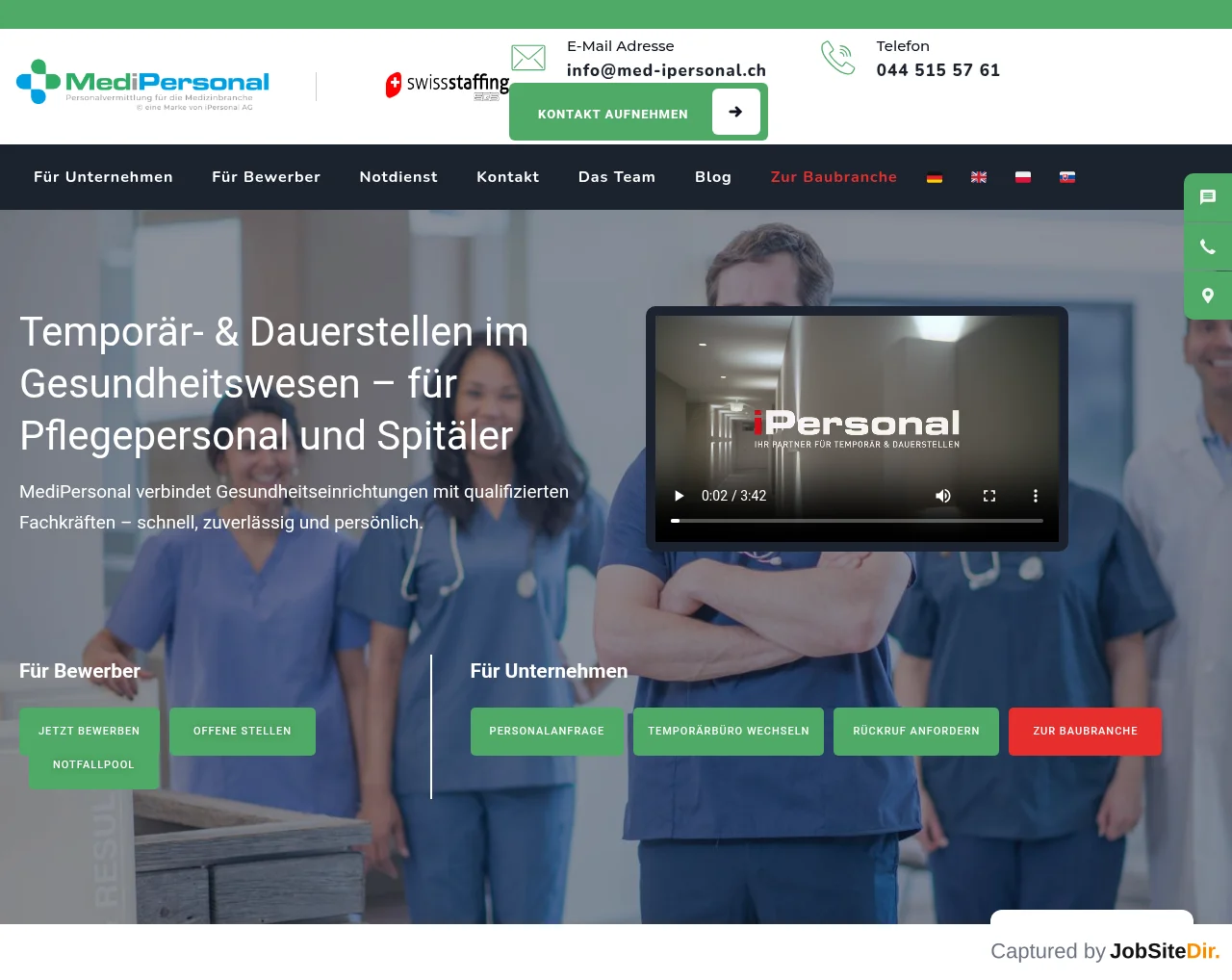 MediPersonal website screenshot