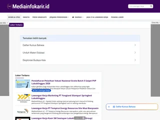 Mediainfokarir.id screenshot preview