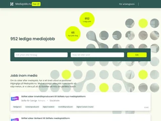 Mediajobb.nu platform preview