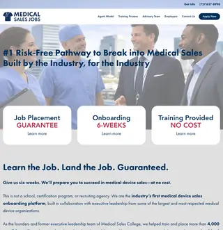 Medical Sales Jobs platform preview
