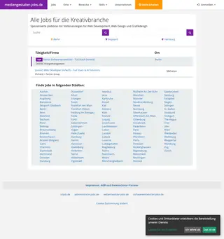 mediengestalter-jobs.de screenshot preview