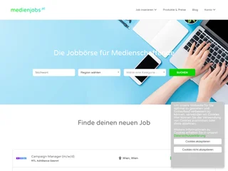 medienjobs.at screenshot preview