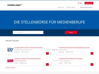 medienjobs.boersenblatt.net screenshot preview medienjobs.boersenblatt.net screenshot preview