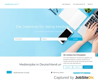 medienkarriere.de platform preview