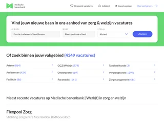 Medische banenbank platform preview Medische banenbank platform preview