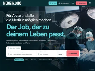 MEDIZIN.JOBS platform preview