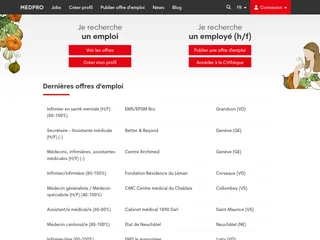 Medpro.ch platform preview