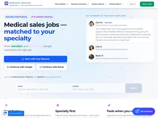 MedSales Network platform preview