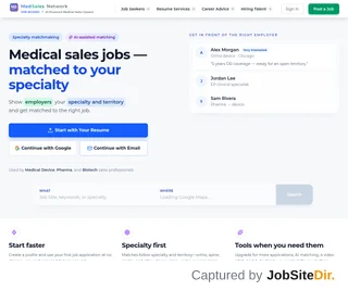 MedSales Network platform preview