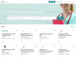medtalents.ch platform preview