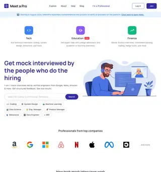 meetapro.com platform preview